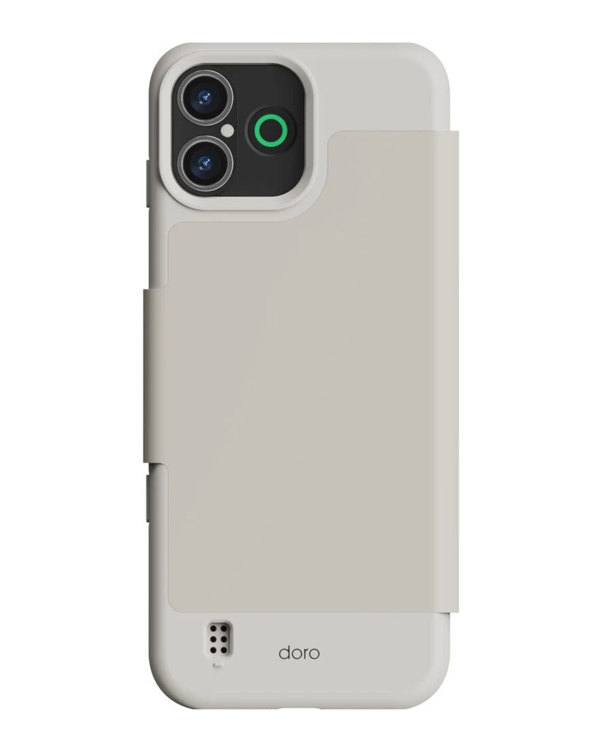 Phone case with a card holder on a white background