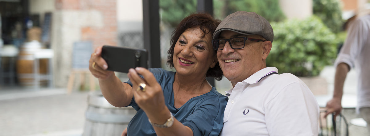 Taking a photo with a smartphone
