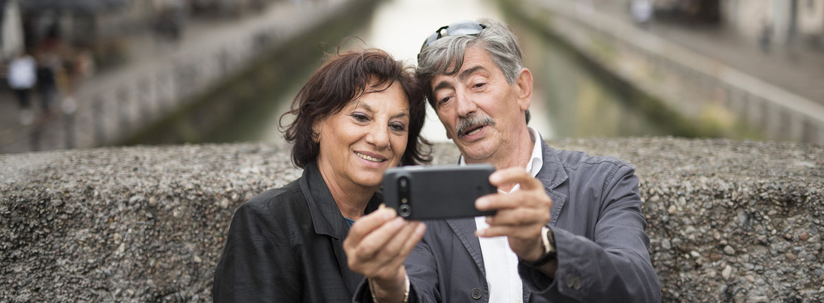 Using Facebook on a smartphone