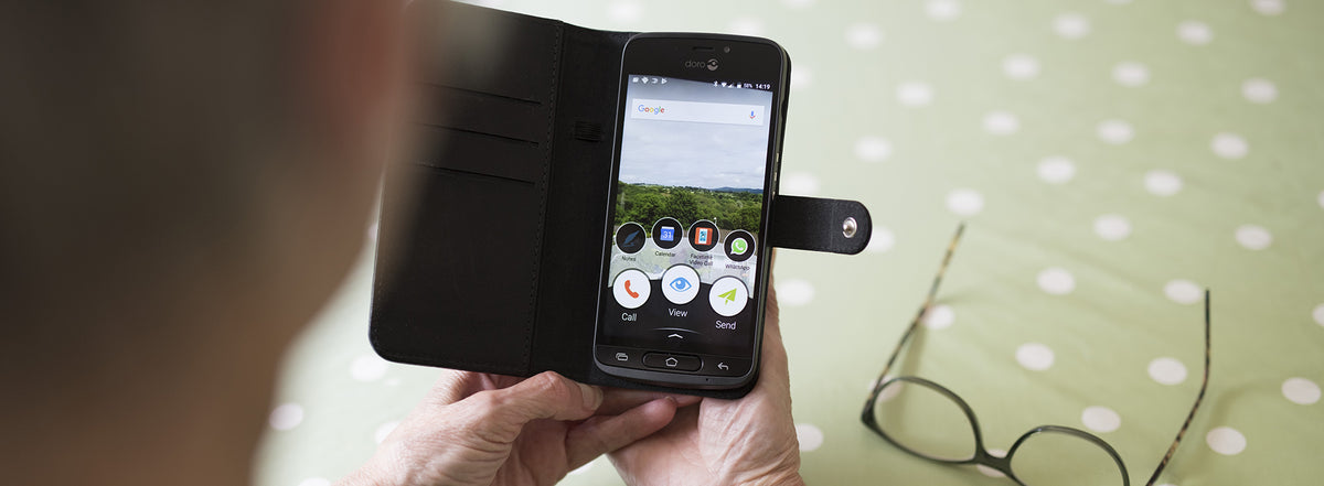 Using apps on a smartphone