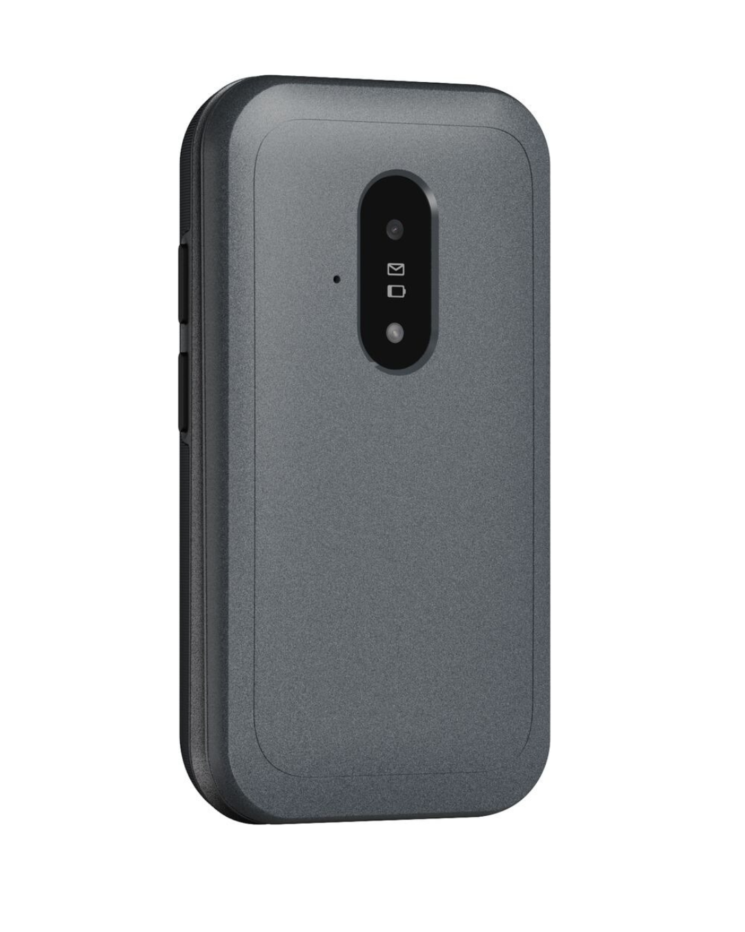 Gray phone case on a white background